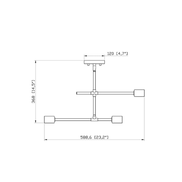 eclairage-semiplafonnier-zlite7313SFMB