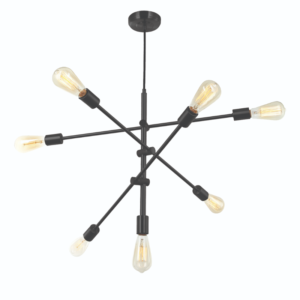 eclairage-suspension-dainolite-817P-BK