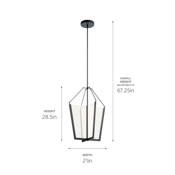 eclairage-suspension-kichler-52292BKLED